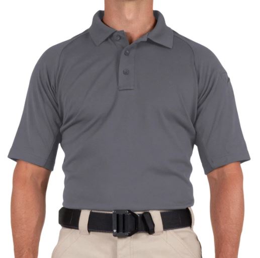 First Tactical Men\'s S/S Performance Polo - Grey